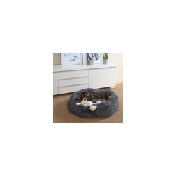 COUSSIN FLUFFY ANTHRACITE ROND APAISANT