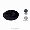 COUSSIN FLUFFY NOIR D75X24CM RD APAISANT