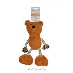 JOUET PELUCHE OURS POLYESTER + CORDE SO