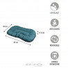 COUSSIN EMERAUDE GRIS 87X49CM