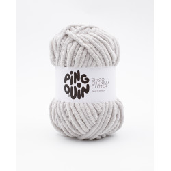PINGO CHENILLE GLITTER GRIS PERLE