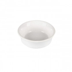 PLAT CREME BRULEE D12cm BLANC EN GRES