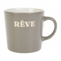 MUG GRÈS 30CL GRIS "RÊVE"