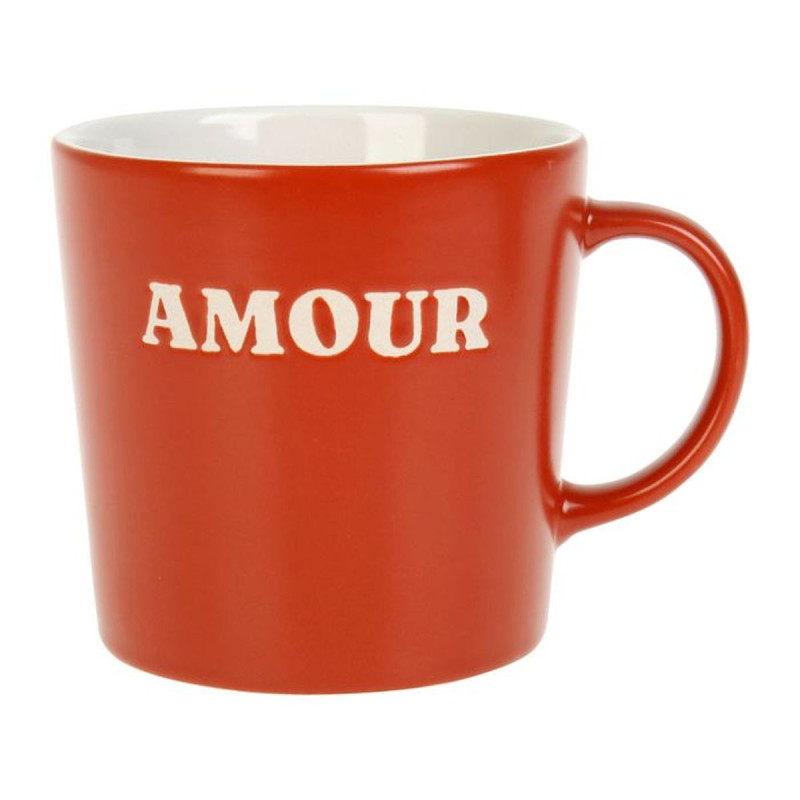 MUG GRÈS 30CL ROUGE "AMOUR" MUG GRÈS 30CL ROUGE "AMOUR"