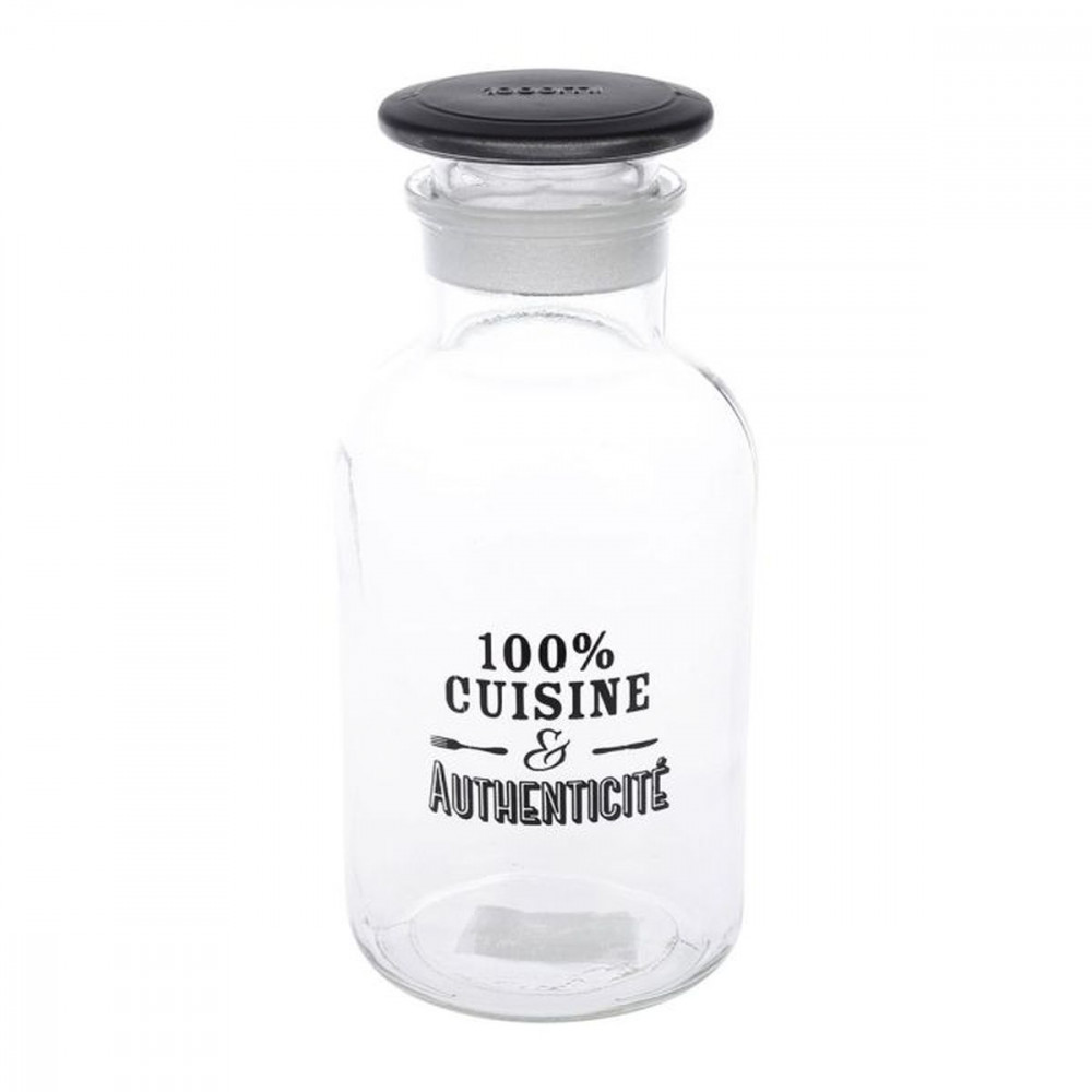 BOCAL APOTHICAIRE VERRE 1.14L+CVLE NR