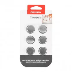 Magnet bouton x6 en inox
