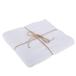 NAPPE GAZE DE COTON BLANCHE 1,30X2,40M