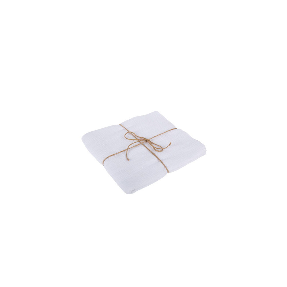 NAPPE GAZE DE COTON BLANCHE 1,30X2,40M