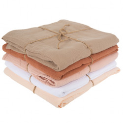 NAPPE GAZE DE COTON BLANCHE 1,30X2,40M