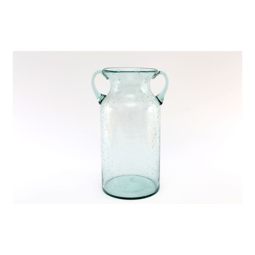 VASE TRANSPARENT AVEC ANSES 24X16CM