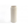 VASE CERAMIQUE CREME 32X13CM GRAVE