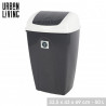 POUBELLE FLIP 50L BICOLORE BLANCHE ET AN