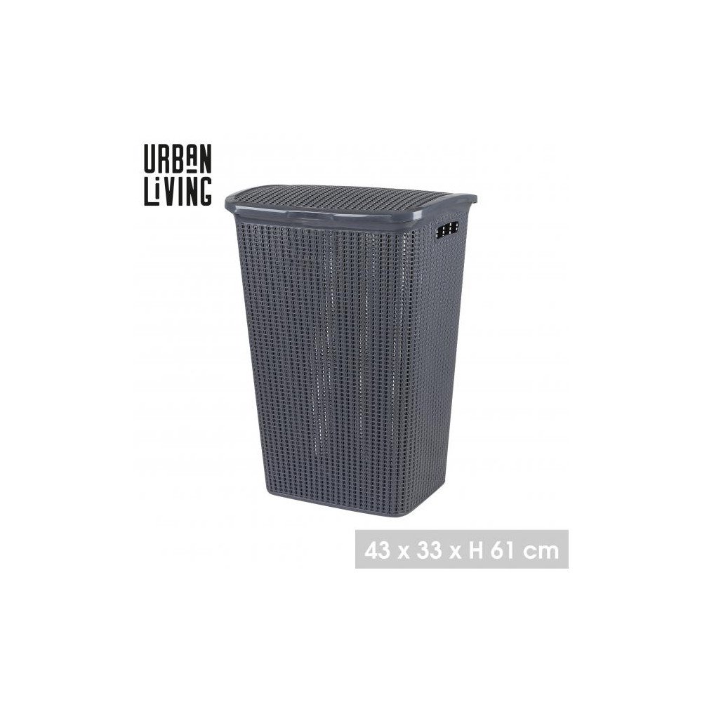 COFFRE A LINGE +COUV ANTHRA 43X33XH61C