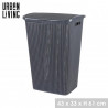 COFFRE A LINGE +COUV ANTHRA 43X33XH61C