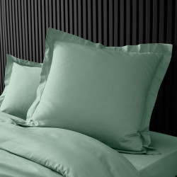 TAIE D'OREILLER PERCALE TILLEUL 63x63CM