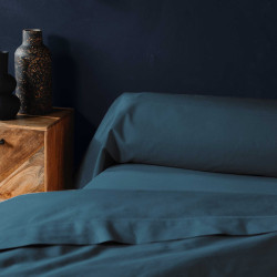 TAIE DE TRAVERSIN LINA BLEU 85x185CM