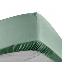 DRAP HOUSSE PERCALE TILLEUL 160x200CM