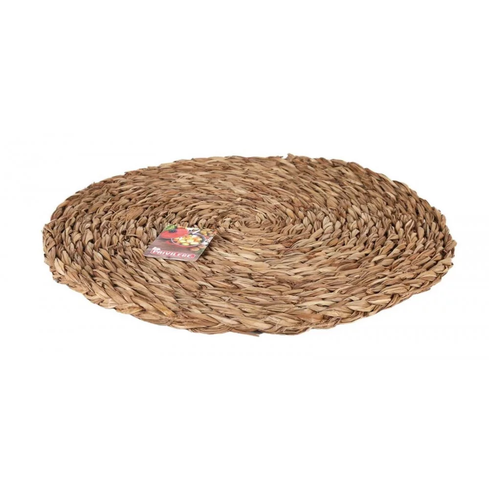 PRIVILEGE NATUURLIJK GEVLOCHTEN TAFELSET D35CM