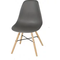 Chaise "Jena" gris foncé 45.5x52xH81cm