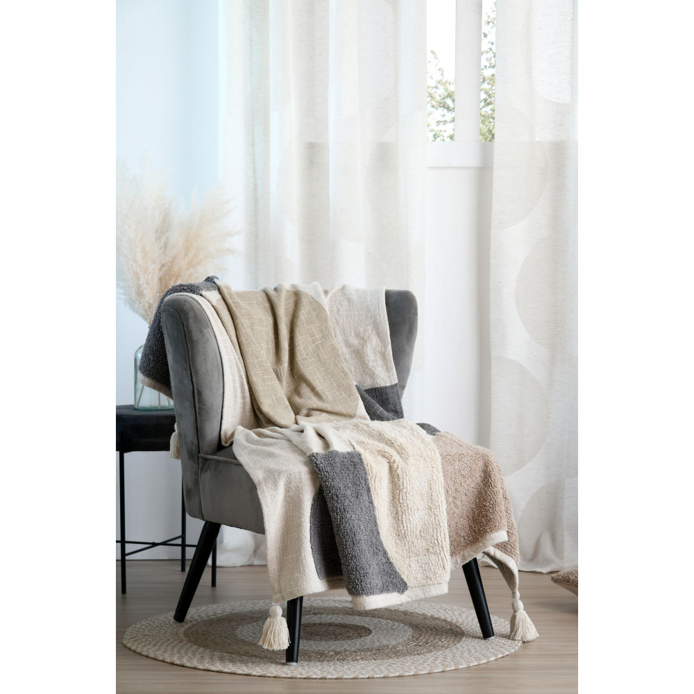 PLAID MARTIAL 125X150CM NATUREL PLAID MARTIAL 125X150CM NATUREL