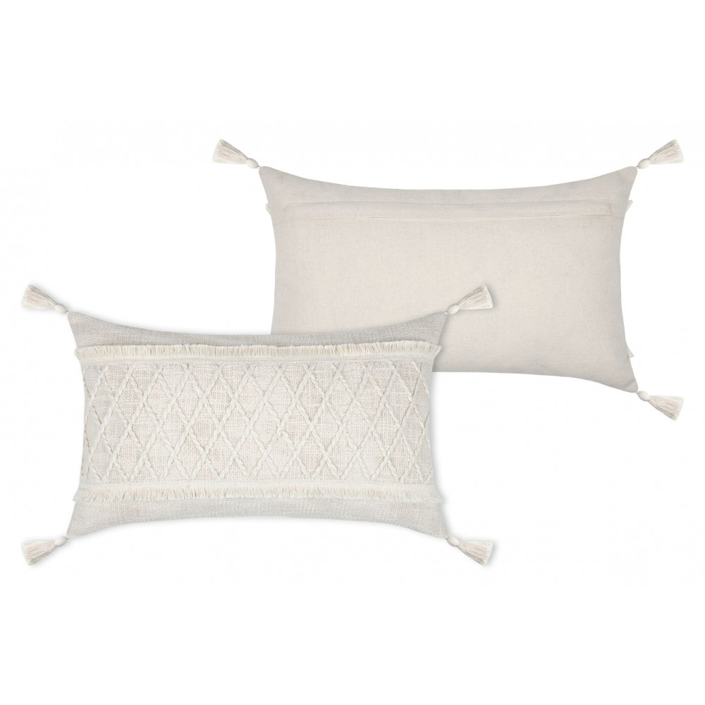 COUSSIN BUTINE ECRU 30X50CM COUSSIN BUTINE ECRU 30X50CM