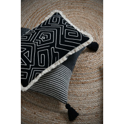 COUSSIN DAHAN NOIR 30X50cm