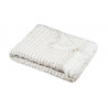 PLAID ALFIE ECRU 130X150CM GAUFRE