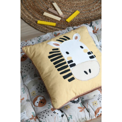 COUSSIN COQUIN JAUNE 40X40CM