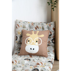 COUSSIN COQUIN BRUN 40X40cm