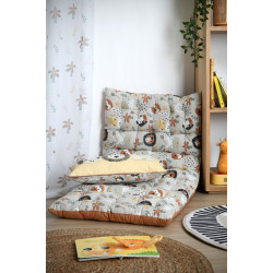 FUTON COQUIN NATUREL 60X120X6CM