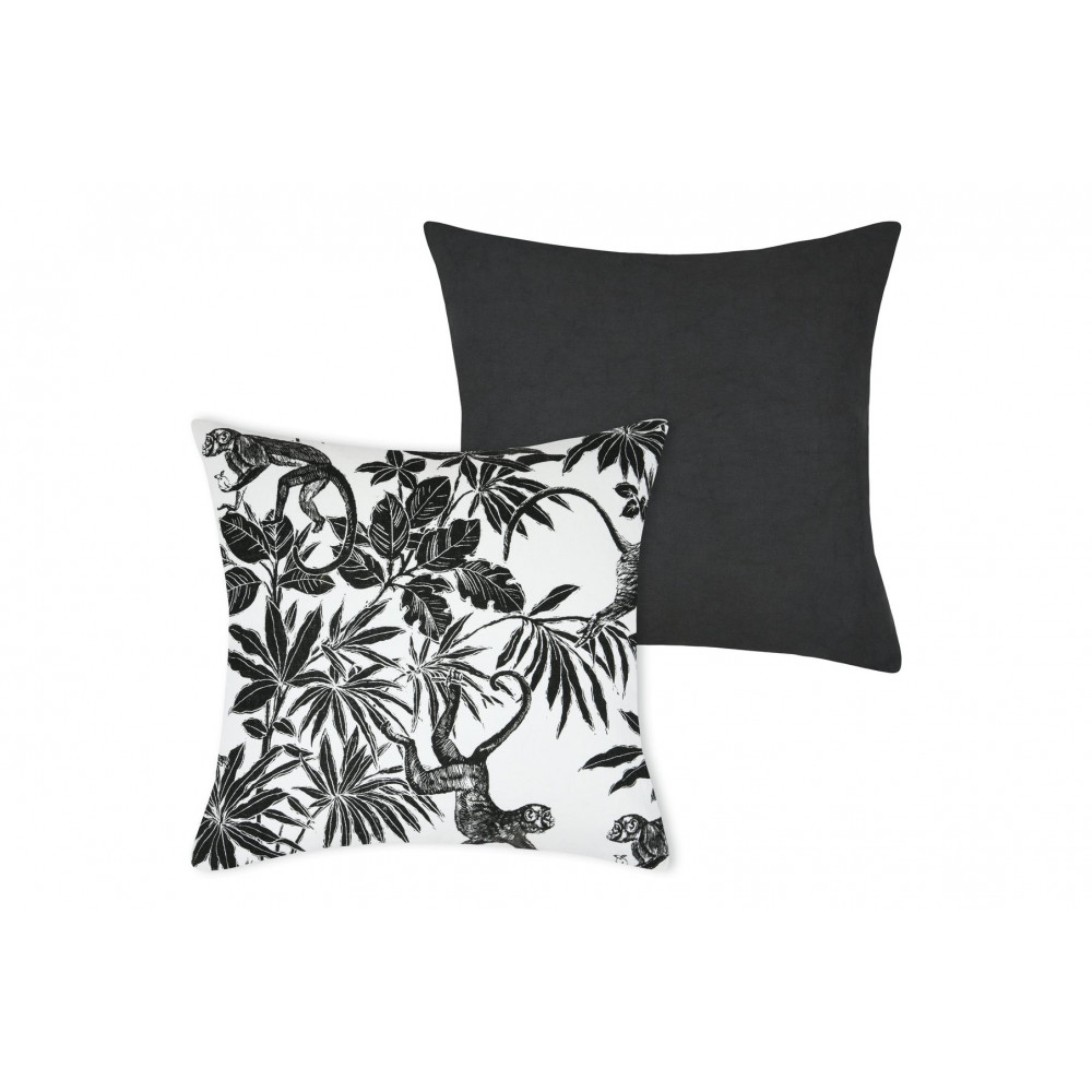HOUSSE COUSSIN MACACO ARDOISE 40X40CM