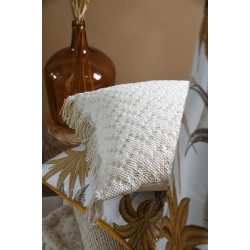 COUSSIN AMAZONICA BLANC 45X45CM