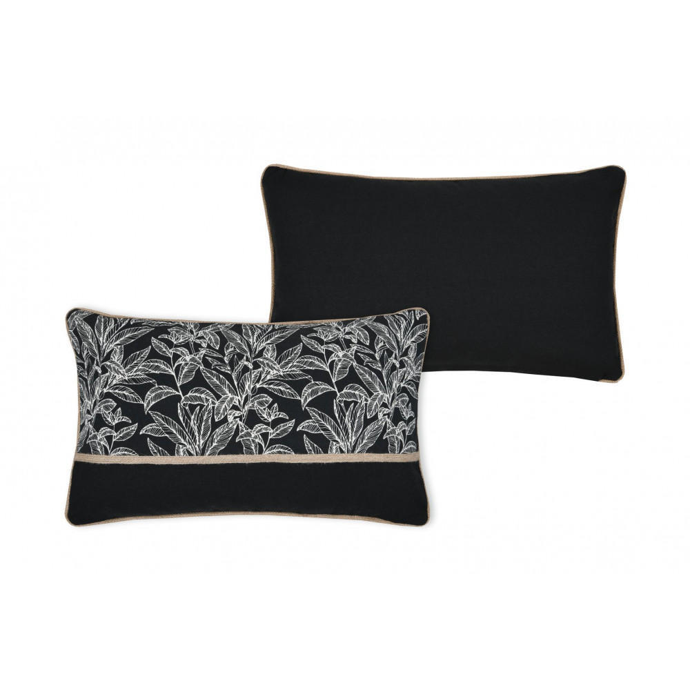 COUSSIN KINOGI NOIR 30X50cm