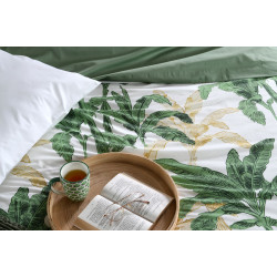 HOUSSE COUETTE ARAMA 260X240 VERT PERCAL