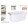 CORB PLAST 40.0x21.5x18 +POIGNEES BOIS