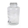 Fontaine à boisson 8l en verre La Mediterranea D20xH35cm