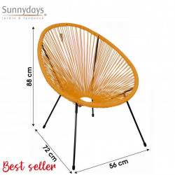 FAUTEUIL CABANA FILS JAUNE