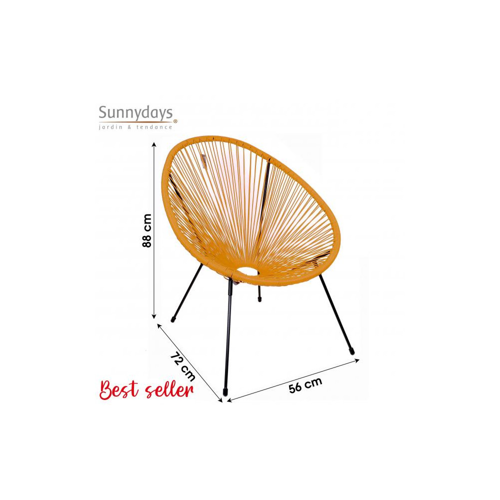 FAUTEUIL CABANA FILS JAUNE