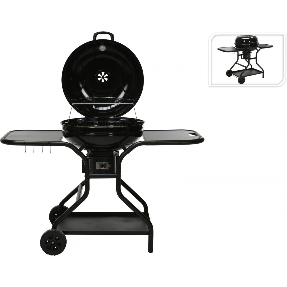 BBQ avec couvercle et double tablettes D56cm BBQ avec couvercle et double tablettes D56cm