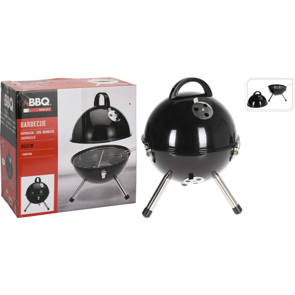 BBQ DE TABLE BOULE D31CM NOIR