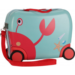VALISE ENFANT CRABE 16POUCES ENV 40CM