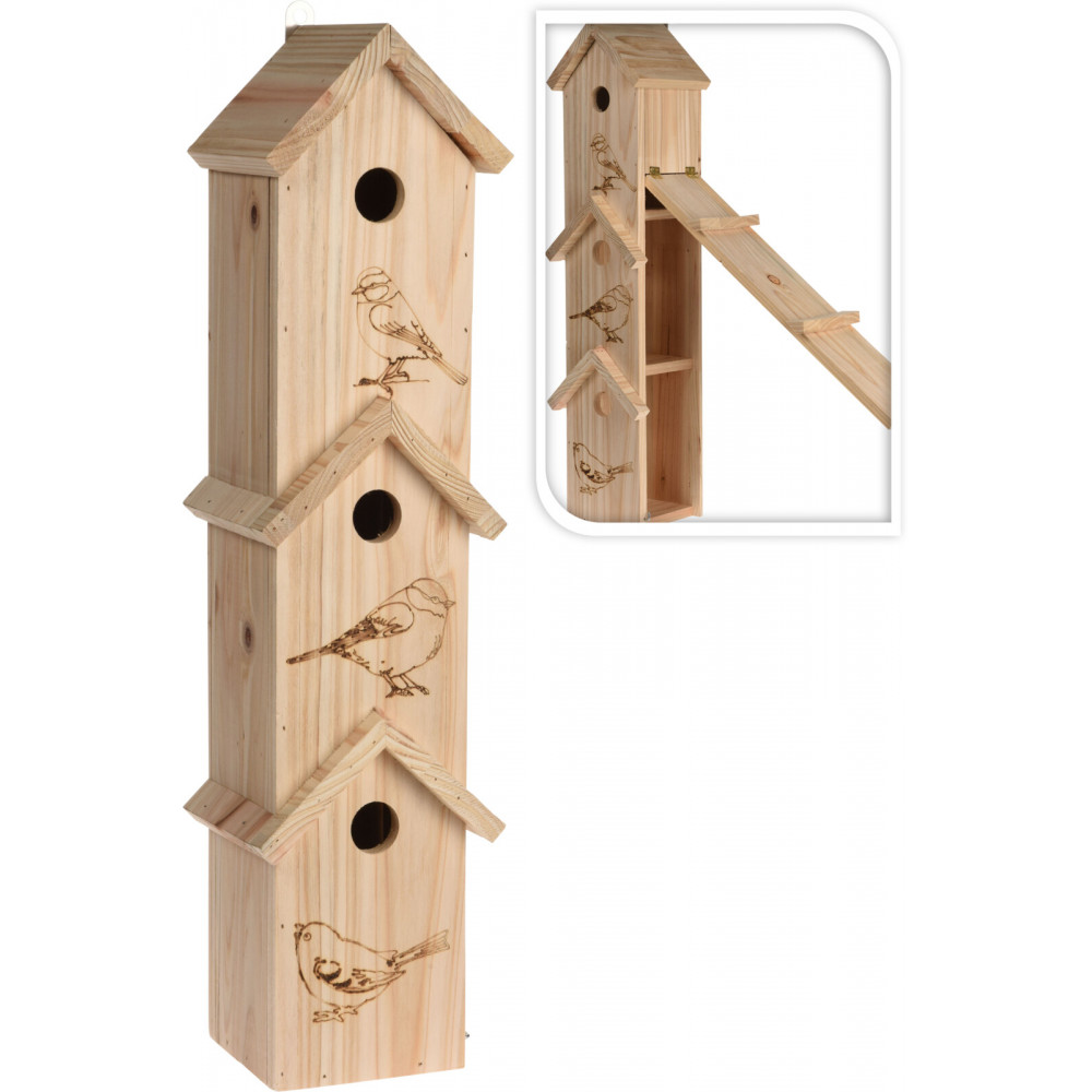 NICHOIR EN BOIS 3 ETAGES