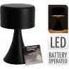 LAMPE DE TABLE LED MODERN LED D12X21CM