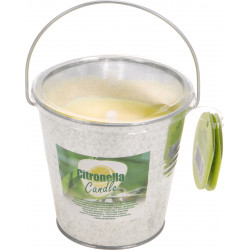SEAU BOUGIE CITRONELLE D10X10CM ZINC