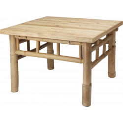 TABLE BASSE BAMBOU CARRE 57X57XH38CM