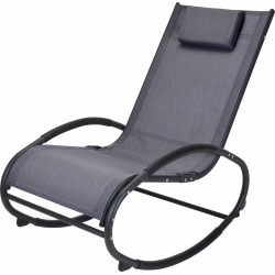 Rocking chair gris anthracite