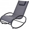 Rocking chair gris anthracite
