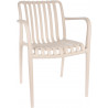 FAUTEUIL JARDIN HARRY BLANC PVC AVEC ACC