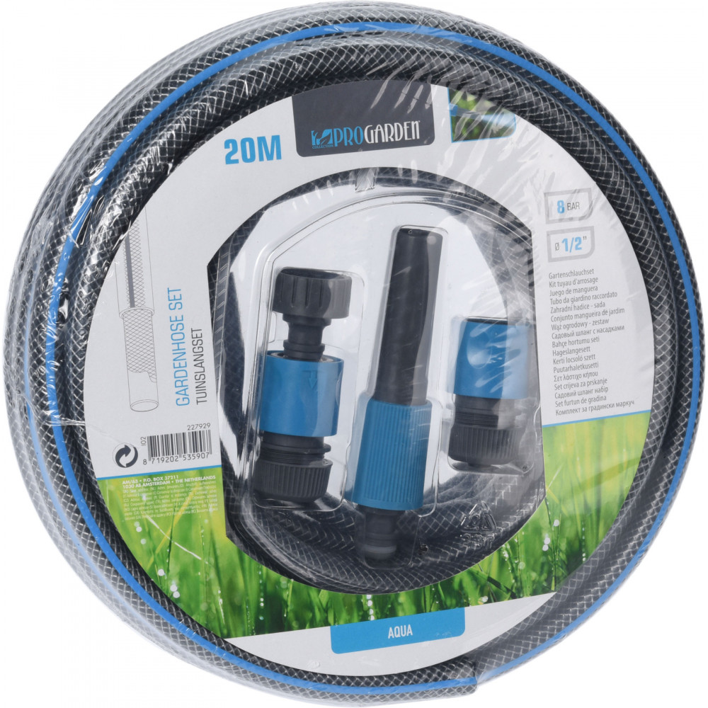 TUYAU D'ARROSAGE 20M D15MM AVEC ACCESSOI