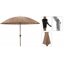 PARASOL SHANGHAI DROIT D265CM TAUPE